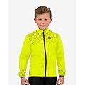 giacca sottile a vento reflex giallo fluo grigio bambini 12