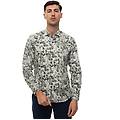 camicia da uomo fantasia beige