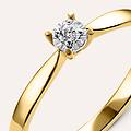 anello solitario diamotion oro giallo diamante collezione diamotion misura 50 oro giallo