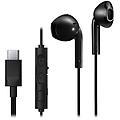ha-fr17uc cuffie cablato in-ear musica e chiamate usb tipo-c nero