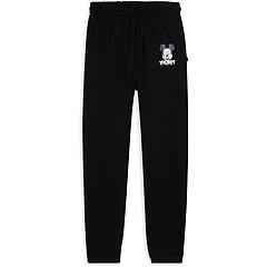 Freddy Pantaloni Jogger Neri Regular Fit Con Stampa Mickey