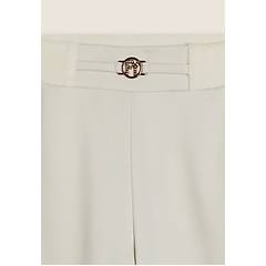 Freddy Pantaloni Wide Leg In Viscosa Con Dettagli In Ciniglia