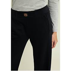 Freddy Pantaloni Wide Leg In Viscosa Con Dettagli In Ciniglia