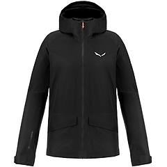 Salewa Giacca Con Cappuccio Puez Gore-tex Nero Logo Bianco