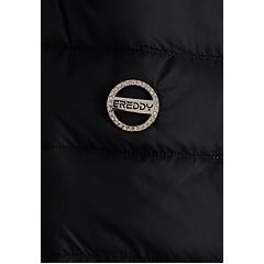 Freddy Freddy. Piumino Donna Con Cappuccio Bordato E Finitura