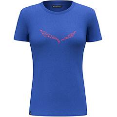 Salewa Solid Dri-release T-shirt Trekking Donna Blue/red