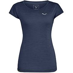Salewa T-shirt Puez Melange Dry Manica Corta Blu Scuro