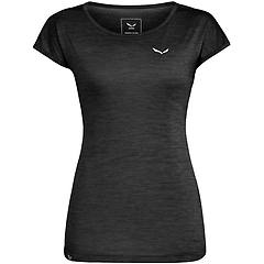 Salewa T-shirt Puez Melange Dry Manica Corta Grigio Scuro