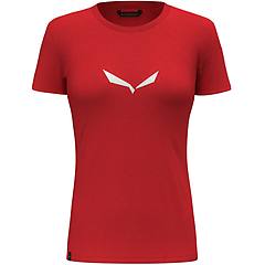 Salewa Solid Dri-release T-shirt Trekking Donna Red/red/white