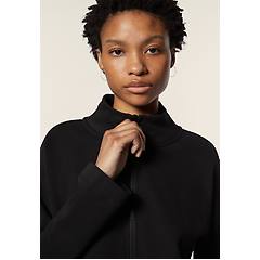 freddy felpa donna comfort fit con zip collo alto e maniche ampie