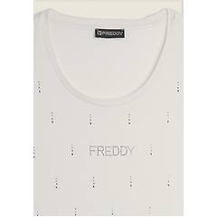 Freddy Canotta Decorata Da Strass In Jersey Modal