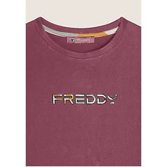 Freddy Felpa Cropped Con Logo Multicolore