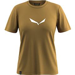 Salewa Solid Dri-release T-shirt Trekking Donna Brown/white