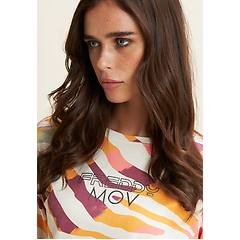 Freddy Felpa Cropped Fantasia Zebrata Colorata Zebra Animalier