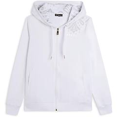 Freddy Felpa Zip Leggera Con Cappuccio E Dettagli Floreali