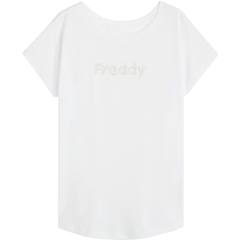 Freddy T-shirt Comfort Bifronte Da Donna Con Perline Applicate