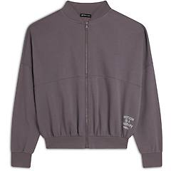 freddy felpa donna comfort fit chiusura zip e collo stile bomber