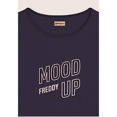 Freddy T-shirt Cropped Con Maniche Ampie E Stampa Mood Up