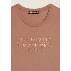 Freddy T-shirt Donna Manica Lunga Con Grafica Metallizzata