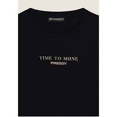 Freddy T-shirt Da Donna Comfort Con Stampa Dorata
