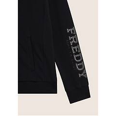 Freddy Felpa Zip Con Collo Alto E Logo Con Perline Dorate