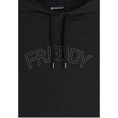 Freddy Felpa Donna Con Cappuccio Stampa Paislely E Logo