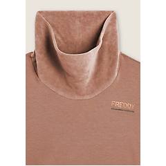 Freddy Felpa Da Donna Con Fondo E Collo Alto In Velluto