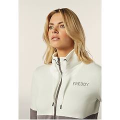 Freddy Freddy. Felpa Da Donna Zip E Collo Alto Con Banda