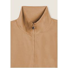 Freddy Freddy. Felpa Cropped In Ciniglia Con Zip E Collo