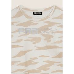 Freddy Felpa Cropped Con Logo Perlato E Fantasia Camouflage