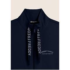 Freddy Freddy. Felpa Zip E Collo Alto Con Fondo Asimmetrico