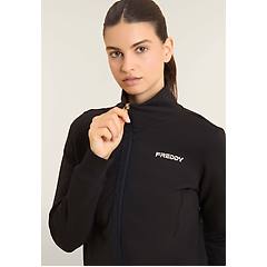 Freddy Felpa Da Donna Zip E Collo Alto Con Logo Minimal