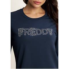 Freddy Freddy. Felpa Girocollo Con Logo In Strass Felpe