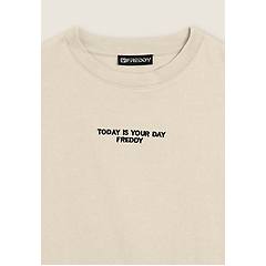 Freddy Felpa Donna Con Fascia Logata E Ricamo Artic Wolf