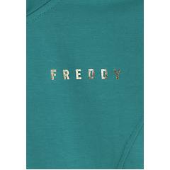 Freddy Freddy. Felpa Zip Leggera Con Collo Alto E Dettagli