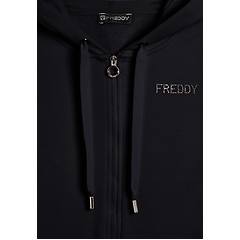Freddy Freddy. Felpa Sportiva Da Donna Cappuccio E Zip