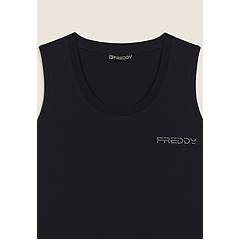 Freddy Freddy. Canotta Regular Con Logo E Inserti Elastici