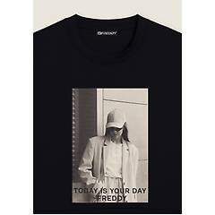 Freddy Felpa Donna Girocollo Con Stampa Fotografica Nero