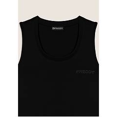 Freddy Freddy. Canotta Regular Con Logo E Inserti Elastici