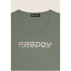 Freddy Freddy. Canotta In Jersey Con Logo E Scritta Mood