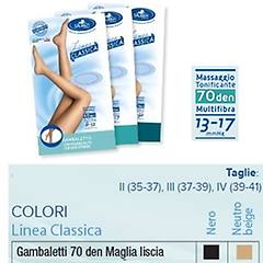 desa pharma linea classica gambaletto 70 den maglia liscia colore nero taglia 4