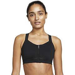 Nike Dri Fit Alpha Zipfront W Reggiseno Donna Nero