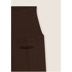 freddy leggings sportivi a zampa con vita altissima a costine demitasse donna exsmall/small