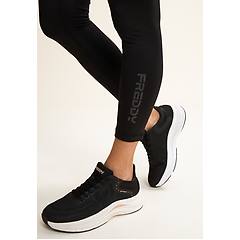 freddy freddy. leggings 7/8 vita alta con logo glitter sul fondo leggings ritiro gratis