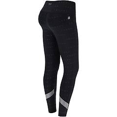 freddy leggings superfit ecologici traspiranti logo all over nero donna medium