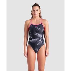 Arena Pezzo Unico Donna Black Multi-shocking Pink