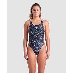 arena pezzo unico donna black multi-black-white