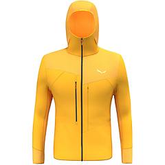 Salewa Agner Pl M Hoodie Giacca In Pile Uomo Yellow/black/orange