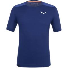 Salewa Agner Am T-shirt Arrampicata Uomo Blue/white 48