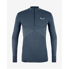 salewa zebru responsive mezza zip maglietta uomo